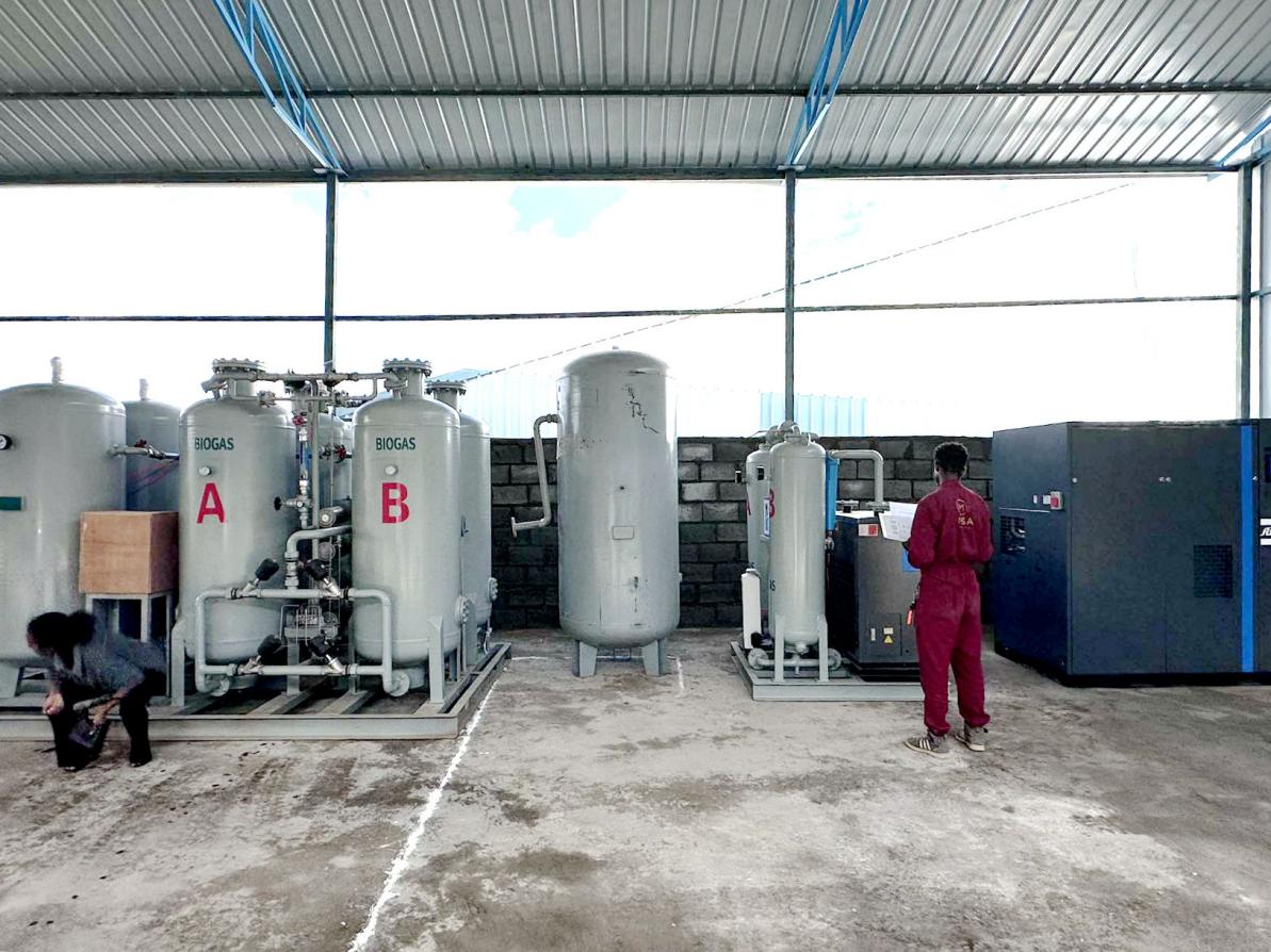 NUZHUO kislorod generatori Efiopiyada kuniga 1800 M³ kislorod ishlab chiqarad...